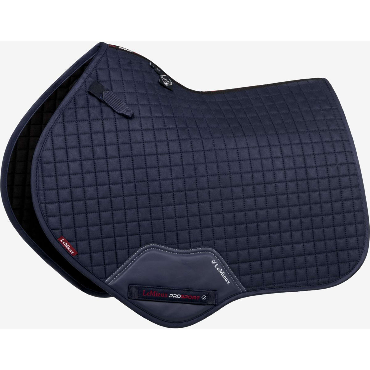 LeMieux Saddlepad Suede Square Close Contact Navy