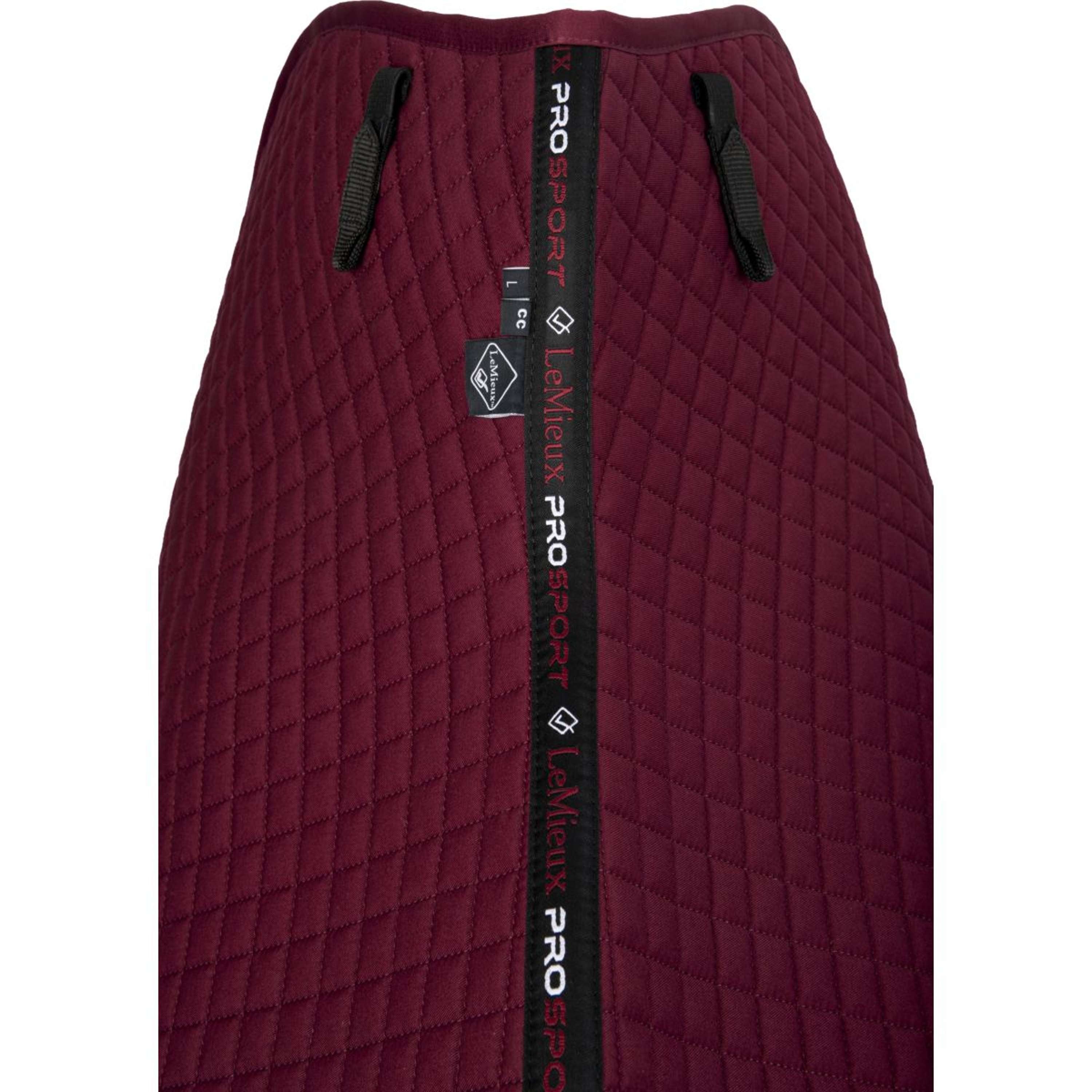 LeMieux Saddlepad Cotton Square Close Contact Burgundy