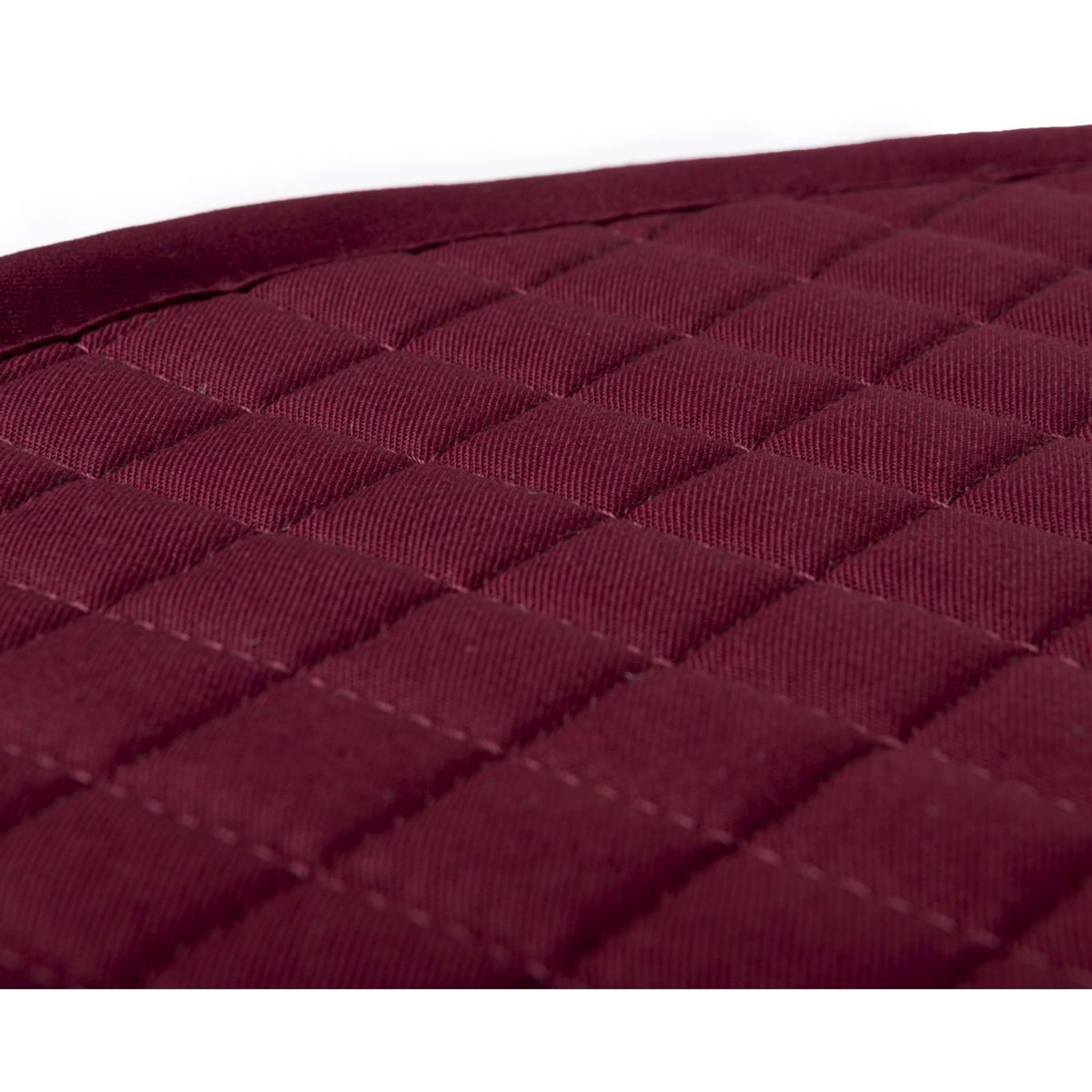 LeMieux Saddlepad Cotton Square Close Contact Burgundy