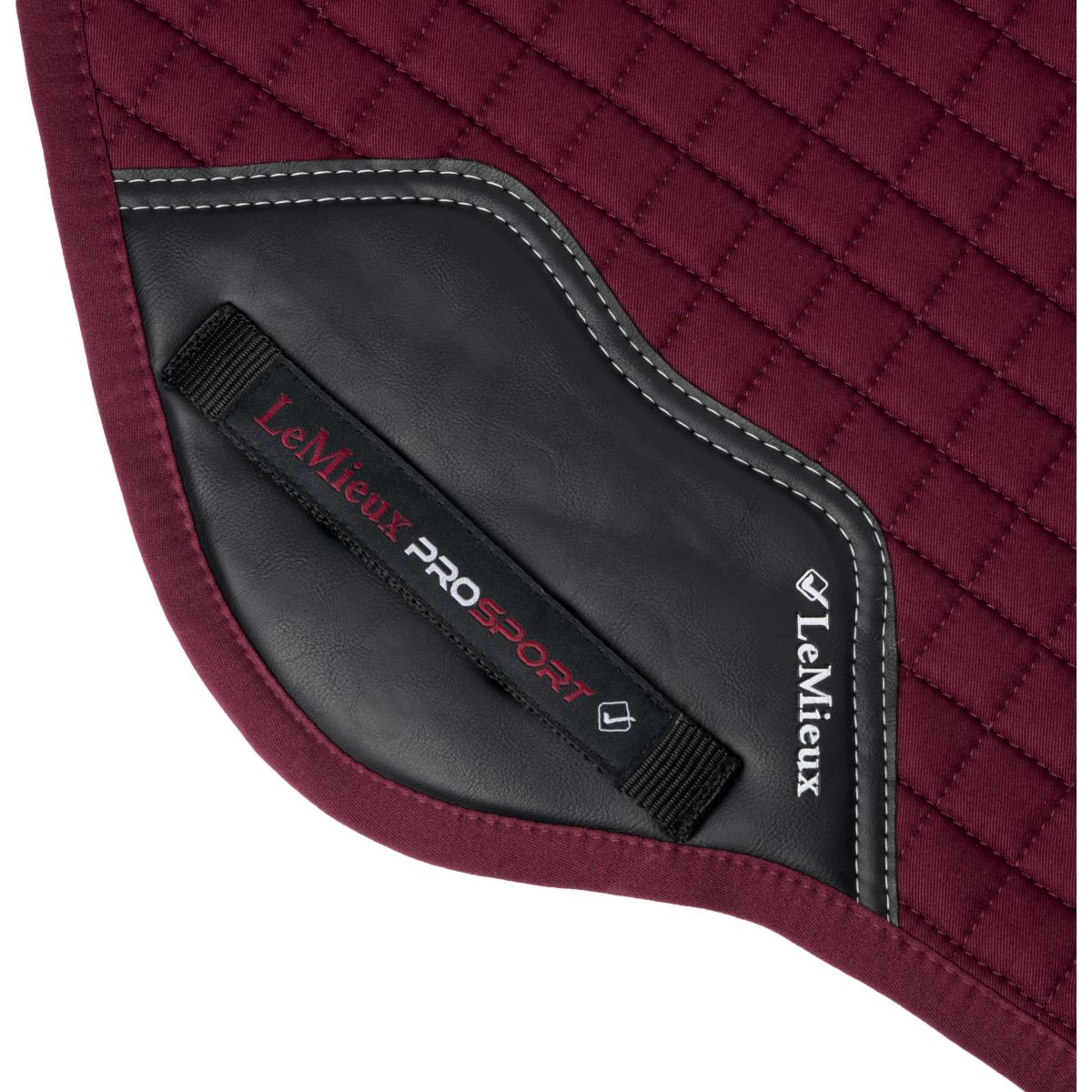 LeMieux Saddlepad Cotton Square Close Contact Burgundy