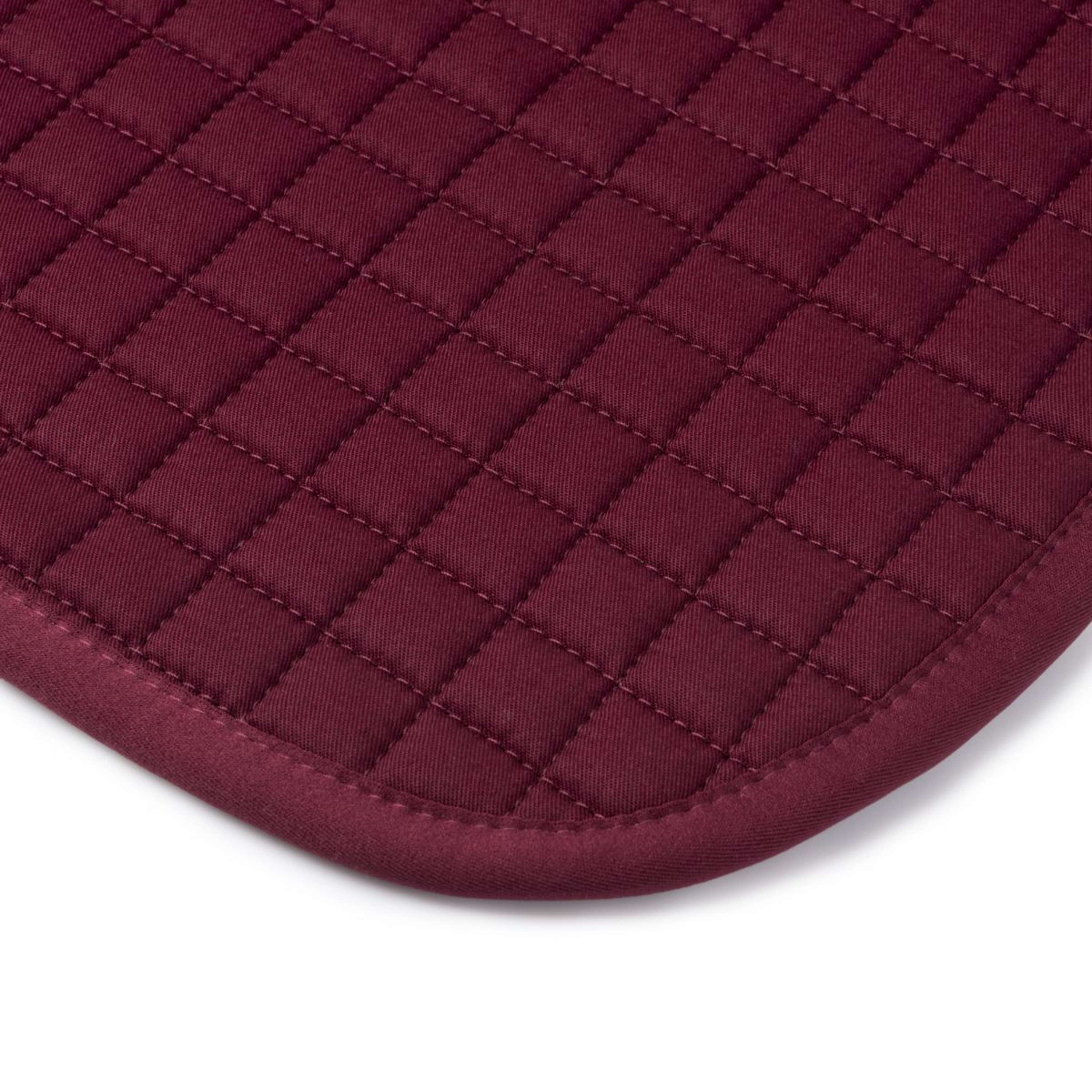 LeMieux Saddlepad Cotton Square Close Contact Burgundy