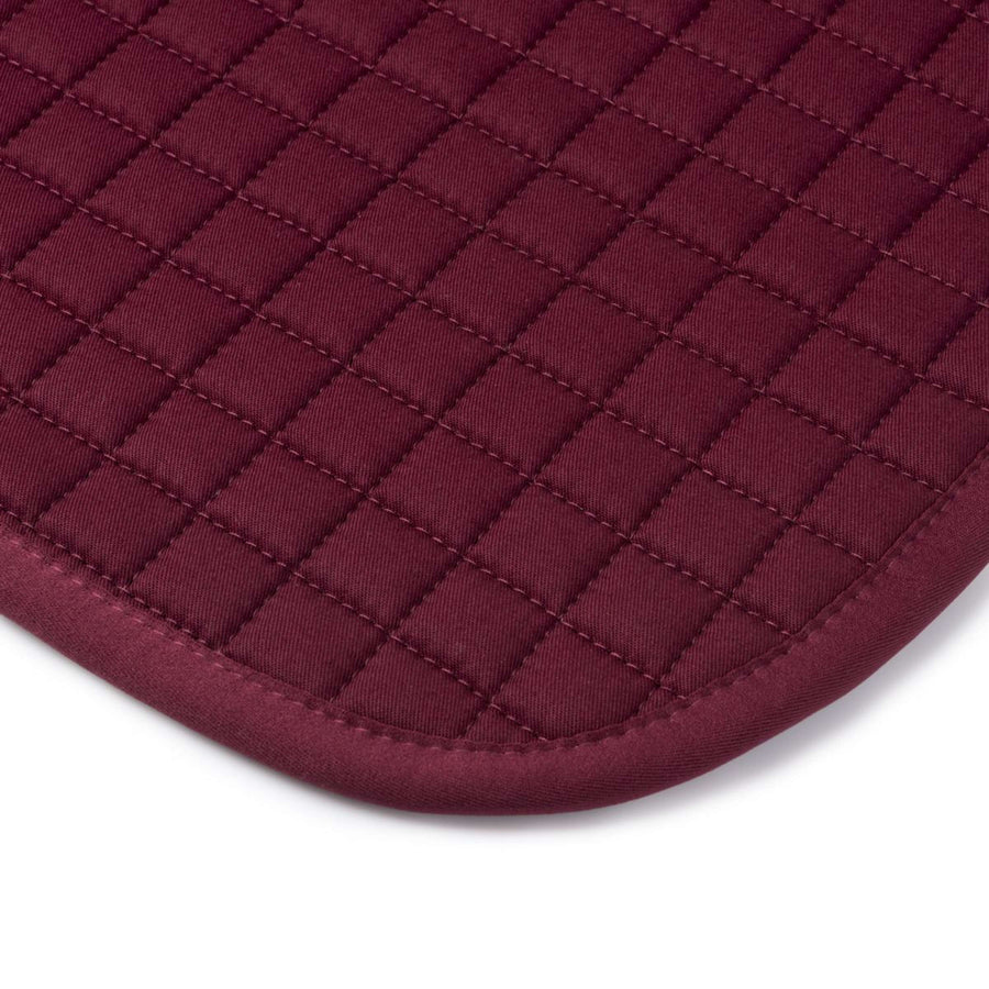 LeMieux Saddlepad Cotton Square Close Contact Burgundy