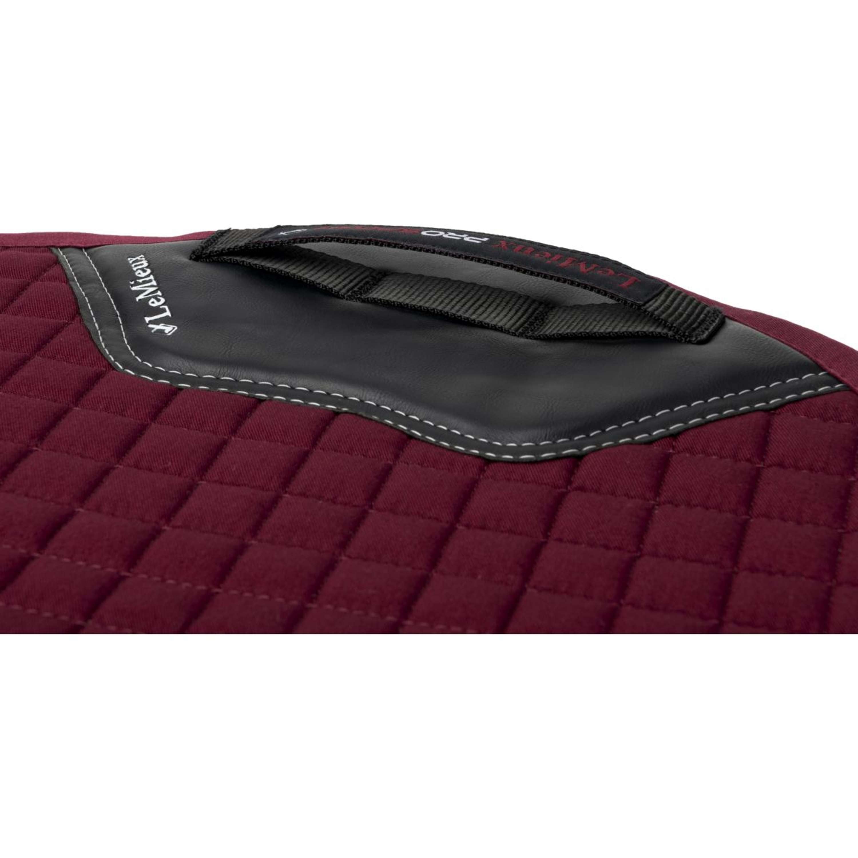 LeMieux Saddlepad Cotton Square Close Contact Burgundy
