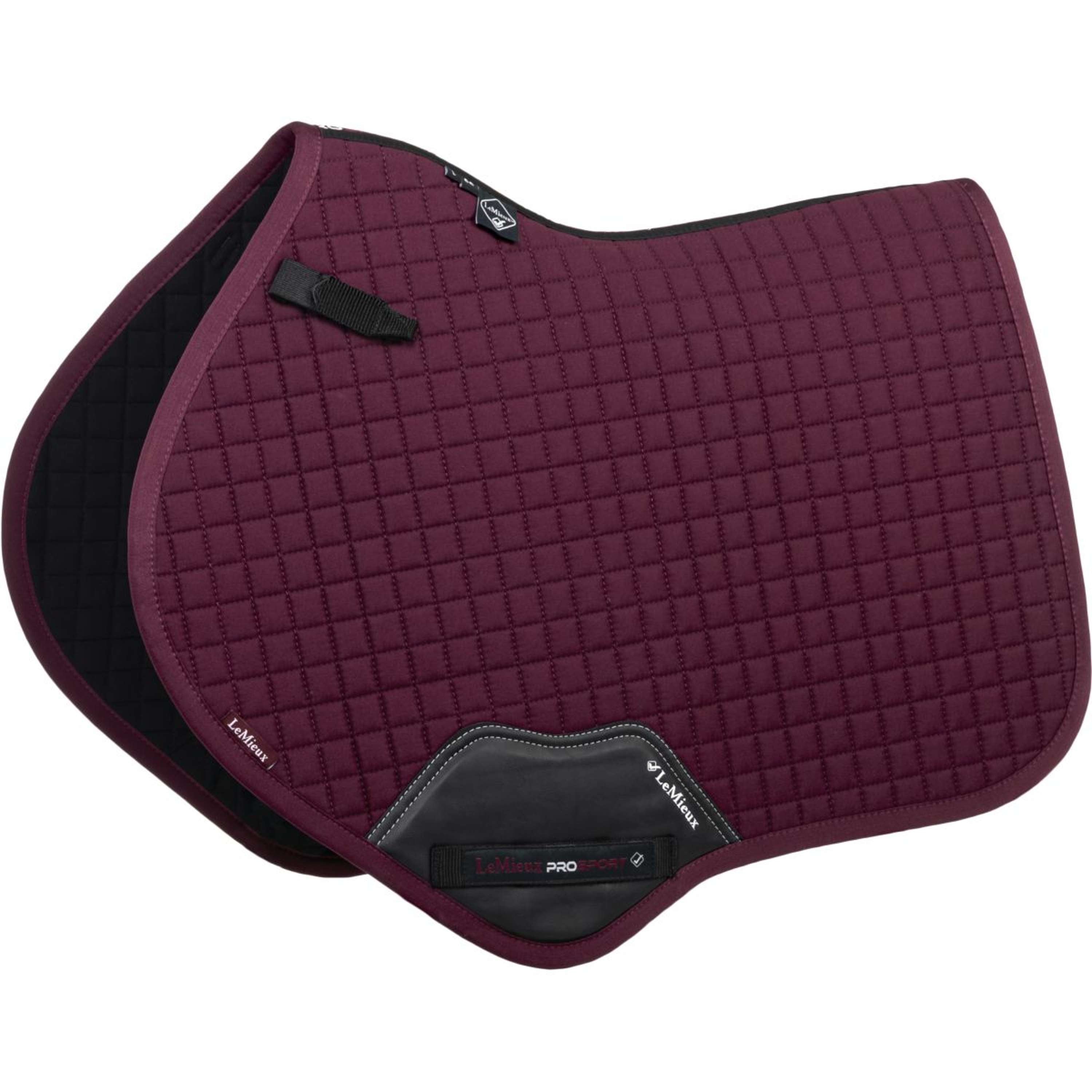 LeMieux Saddlepad Cotton Square Close Contact Burgundy