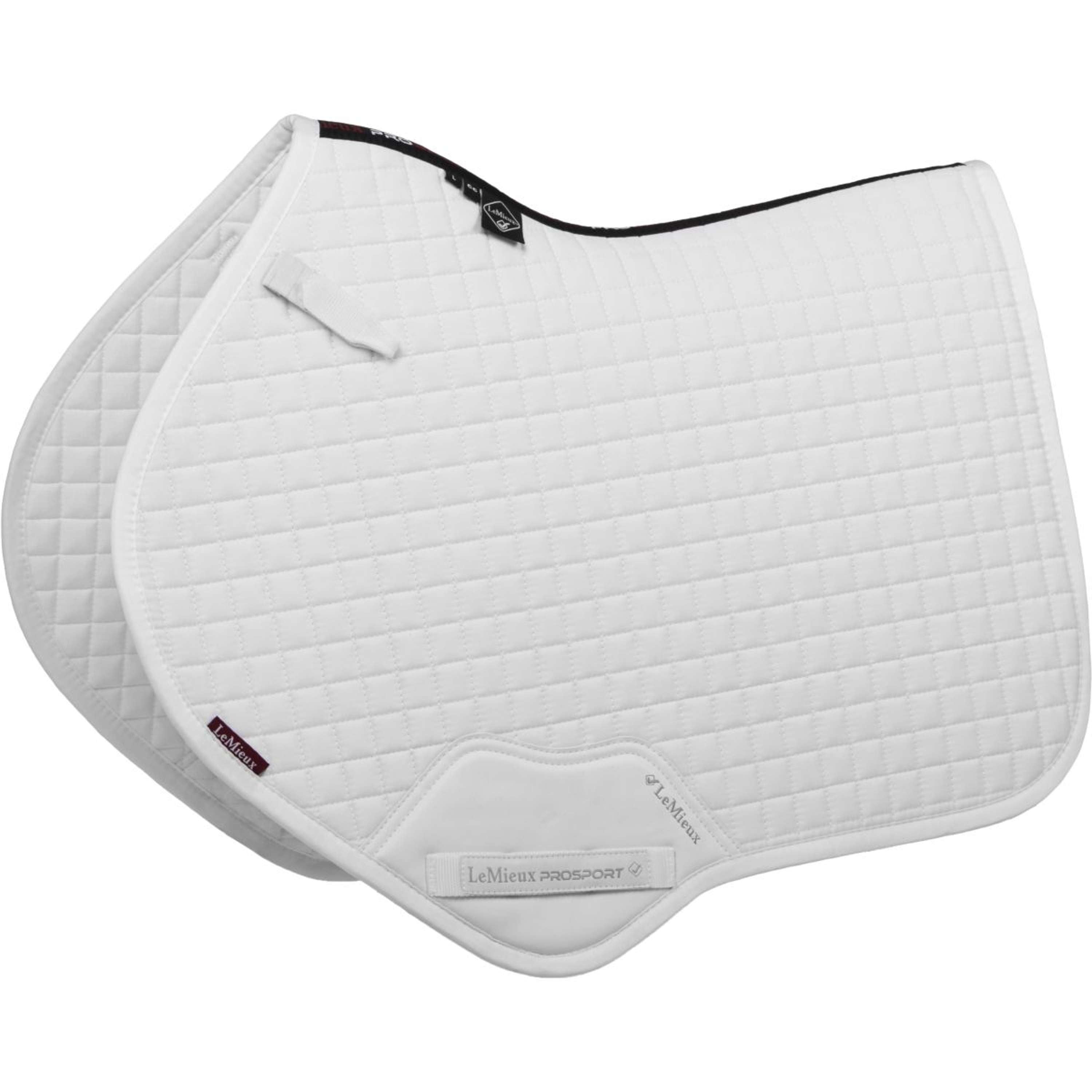 LeMieux Saddlepad Cotton Square Close Contact White