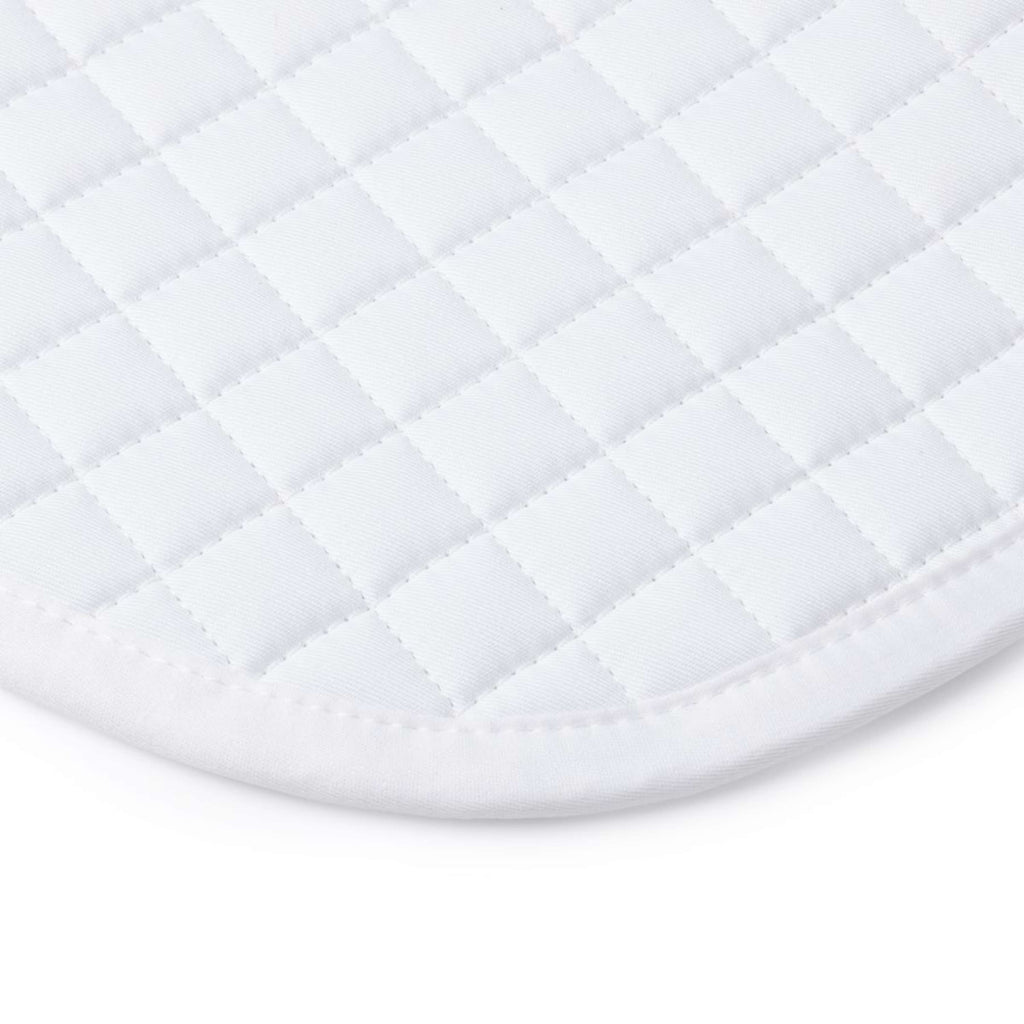 LeMieux Saddlepad Cotton Half Square Close Contact White
