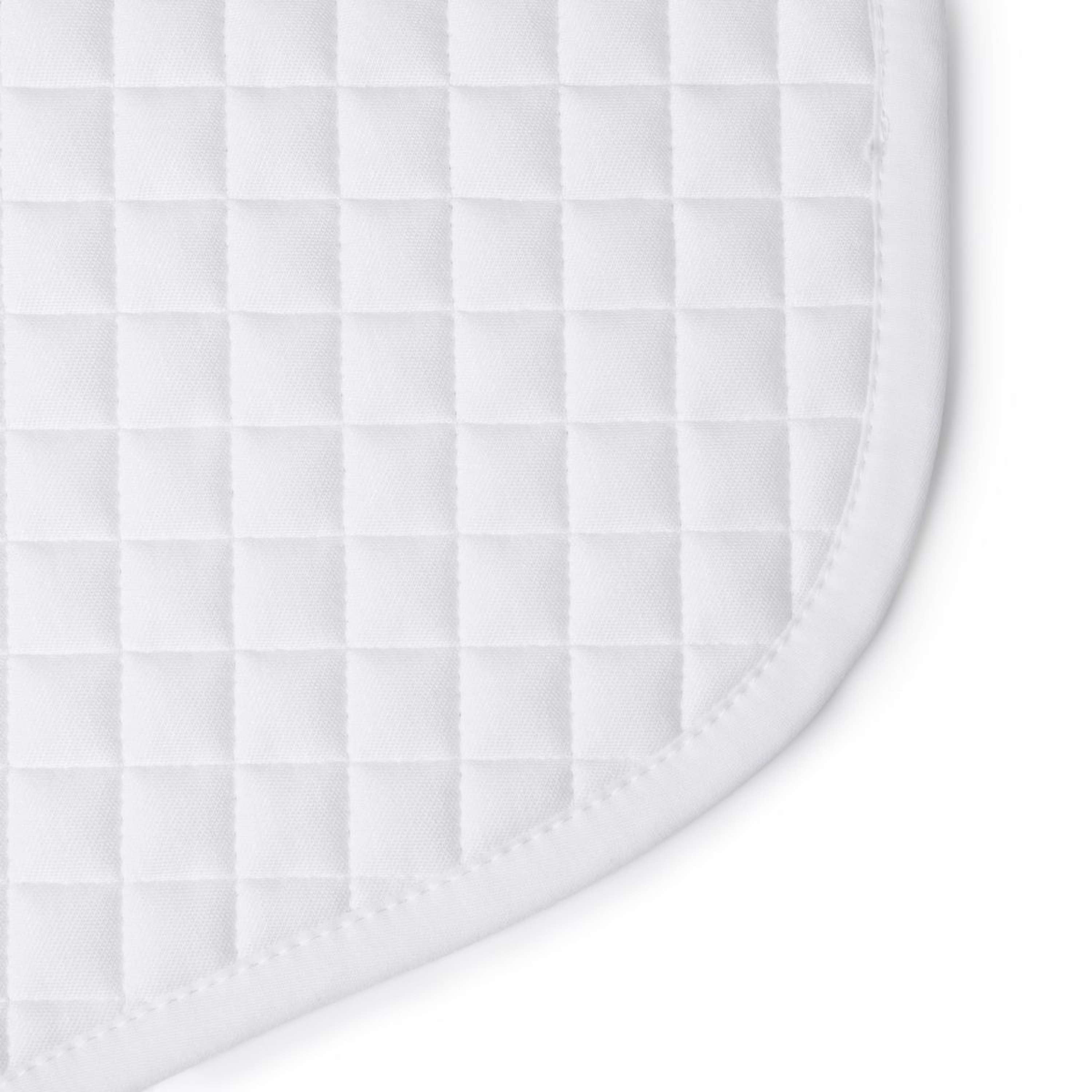 LeMieux Saddlepad Cotton Half Square Close Contact White