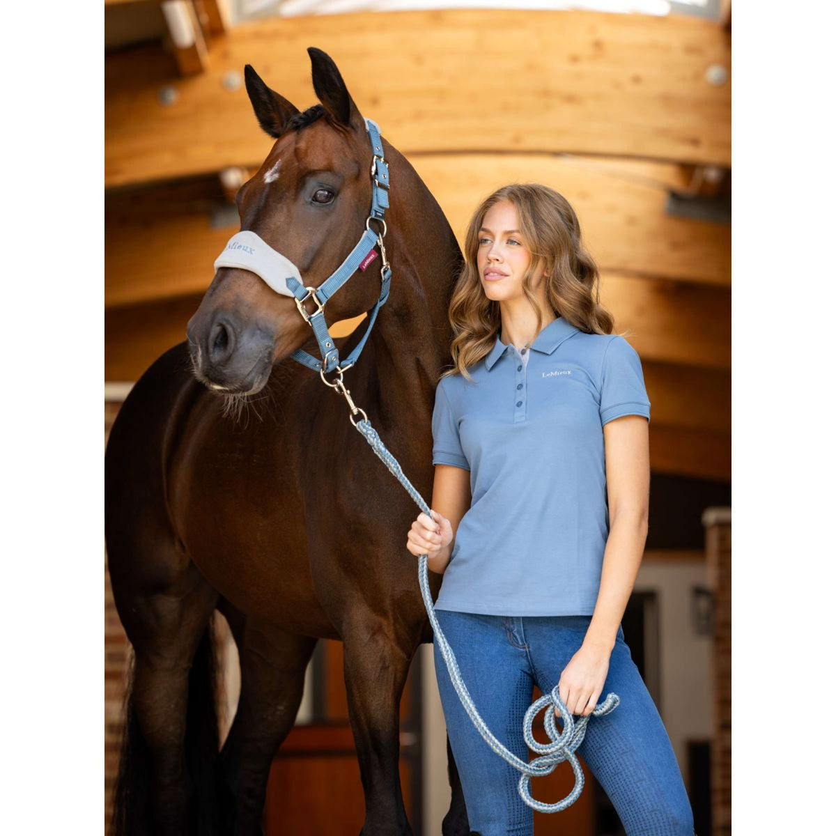 LeMieux Head Collar Set Vogue Ice Blue