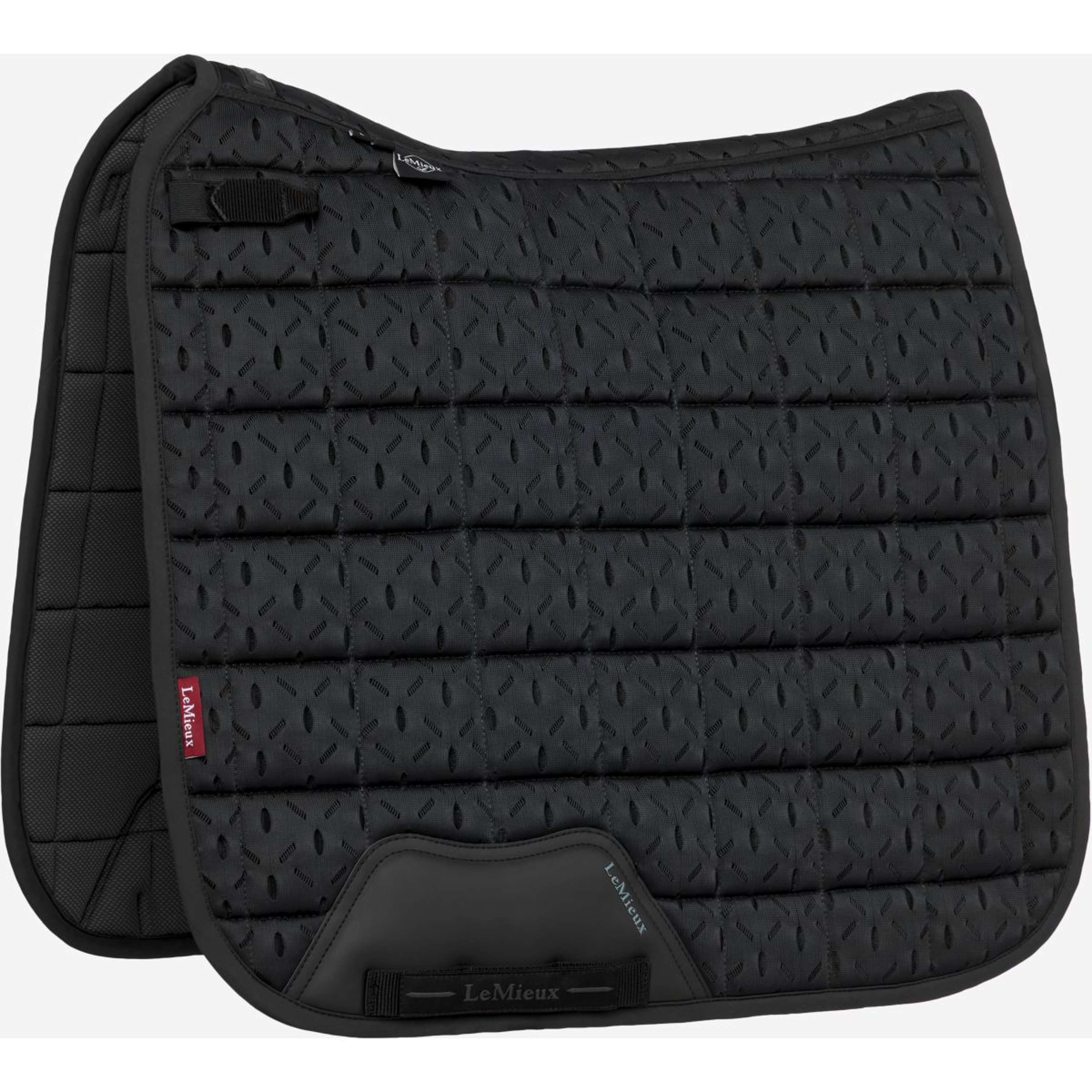LeMieux Saddlepad 3D Mesh Self-Cool Square Dressage Black