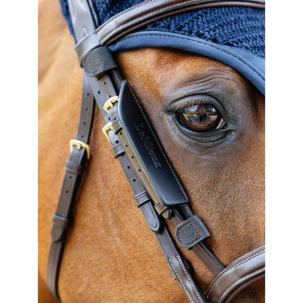 LeMieux Blinker Leather Brown