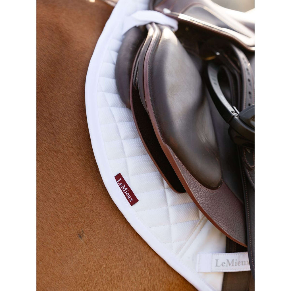 LeMieux Saddlepad Self-Cool Half Square Close Contact White