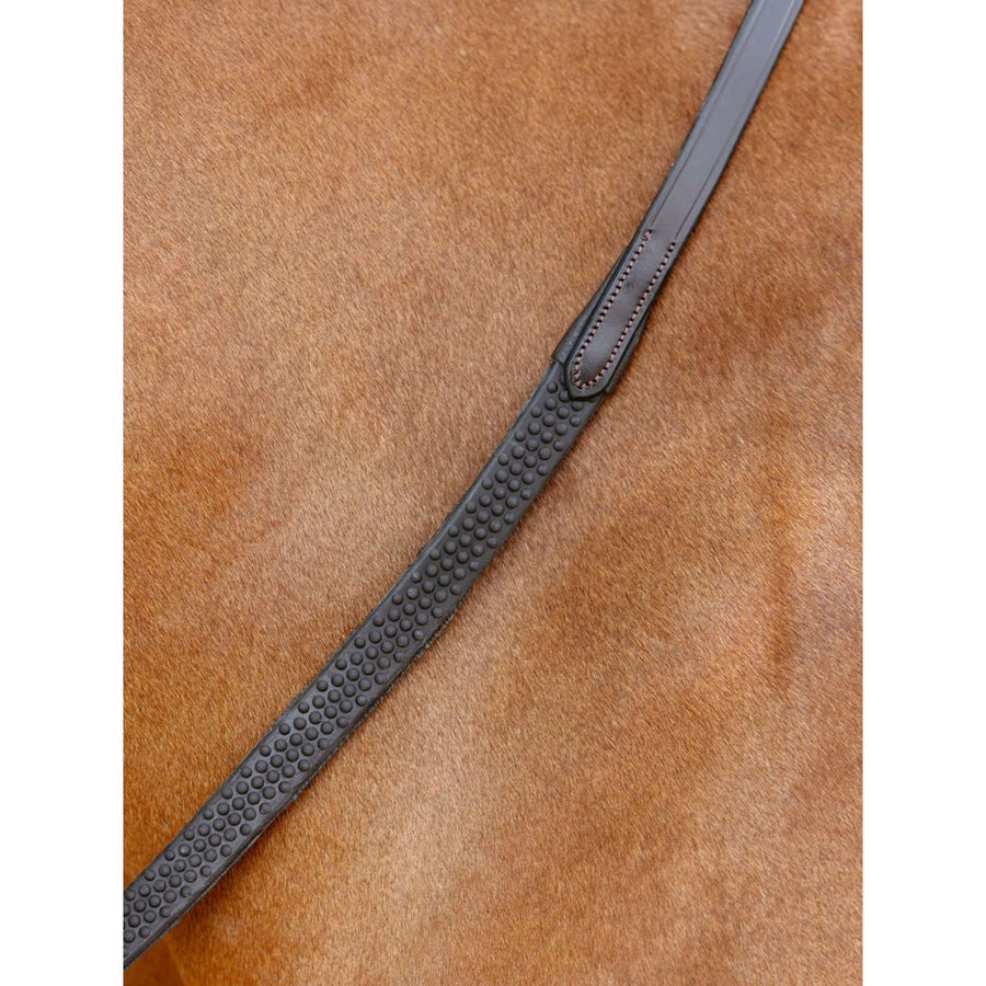 LeMieux Reins Soft Rubber Havana/Silver