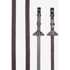 LeMieux Reins Soft Rubber Havana/Silver