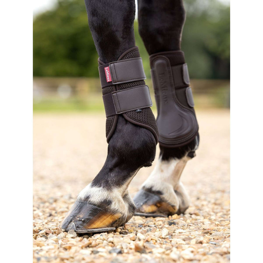 LeMieux Leg Protectors Mesh Brushing New Brown