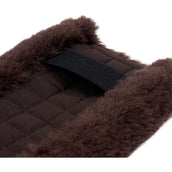 LeMieux Girth Fur Cover Faux Lambswool General Purpose Brown/Brown