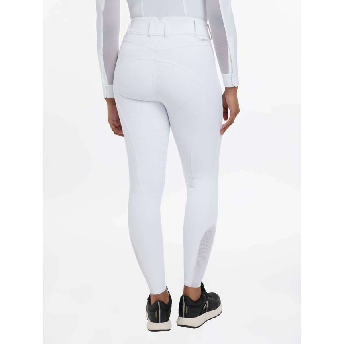 LeMieux Breeches Victoria Silicon Seat White