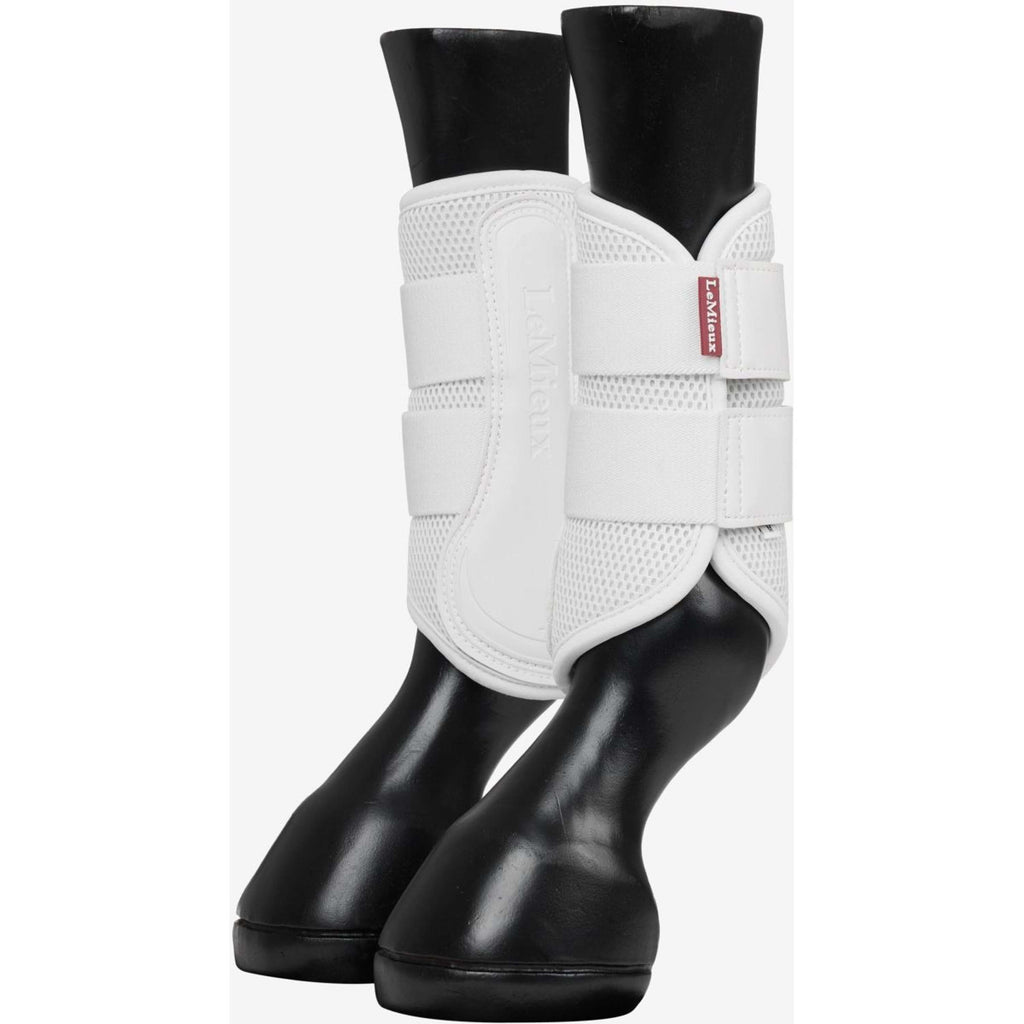 LeMieux Leg Protectors Mesh Brushing New White