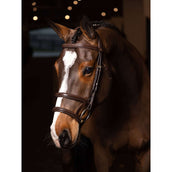 LeMieux Bridle Kudos Double Noseband Havana/Brass