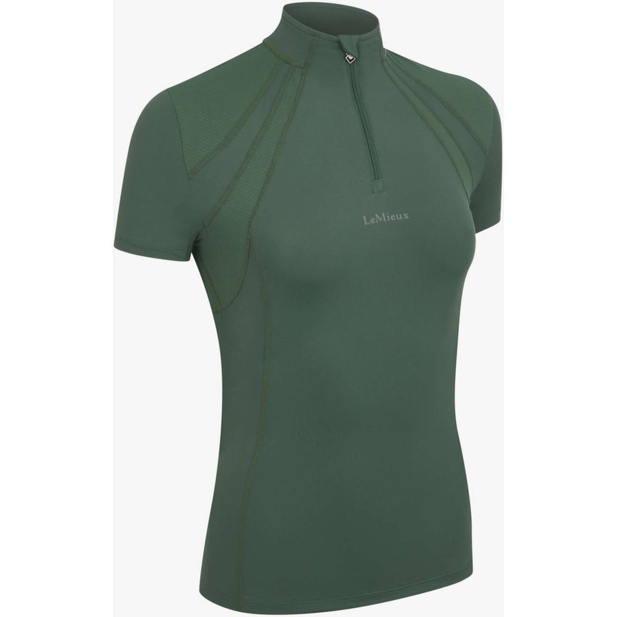 LeMieux Baselayer Mia Mesh Short Sleeves Hunter Green