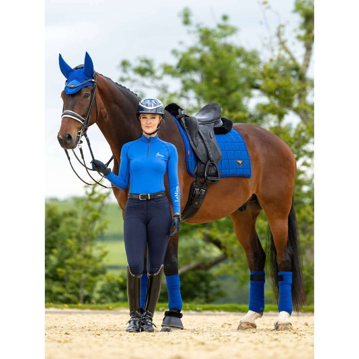 LeMieux Saddlepad Loire Dressage Benetton Blue