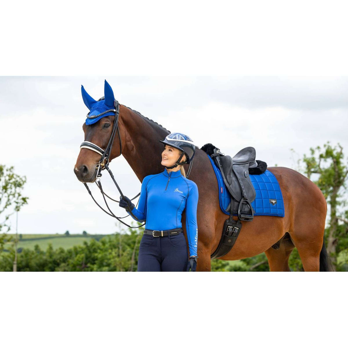 LeMieux Saddlepad Loire Dressage Benetton Blue