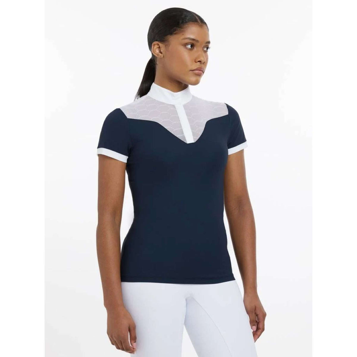 LeMieux Competition Shirt Emily Short Sleeves Navy