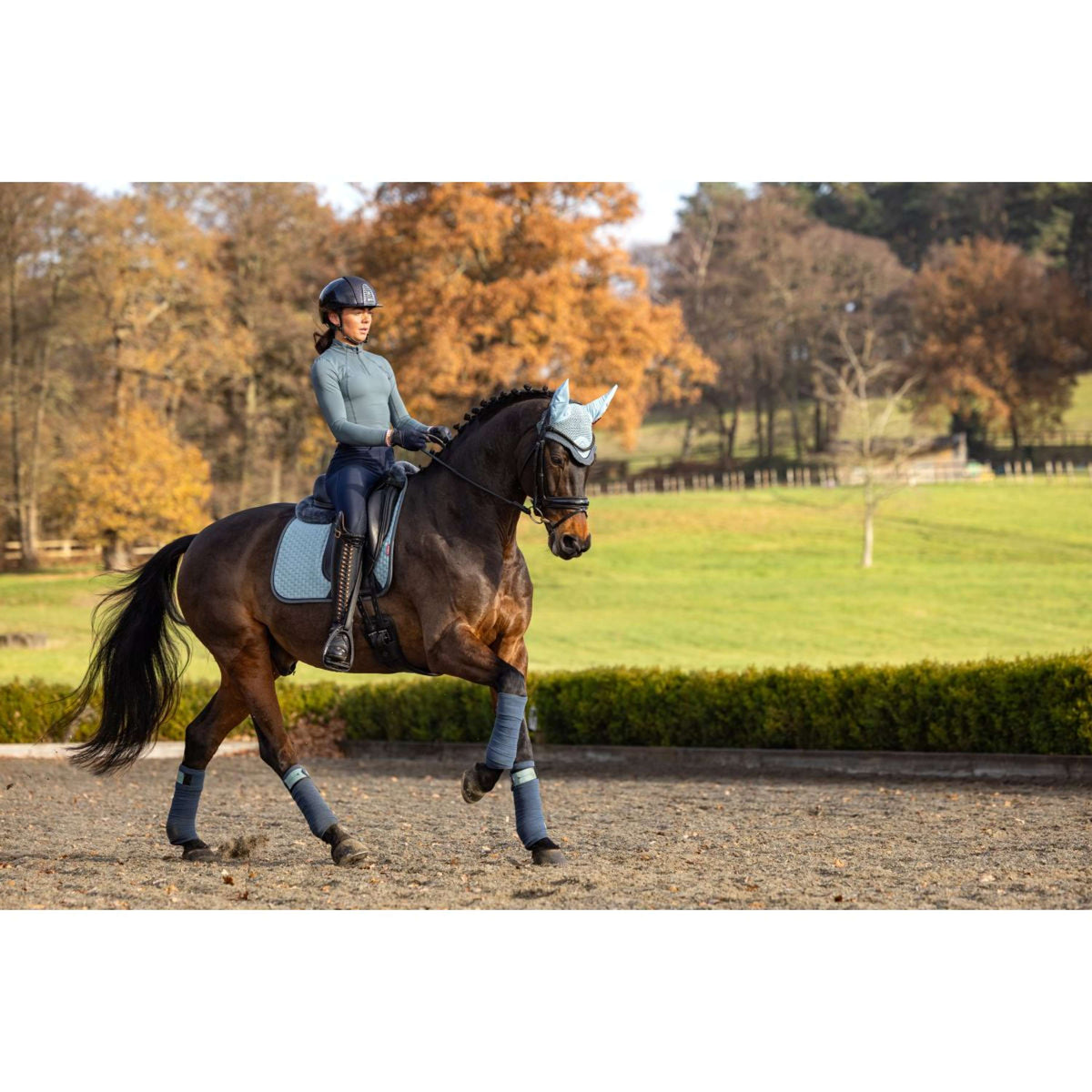 LeMieux Saddlepad Suede Dressage Glacier