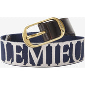 LeMieux Belt Eddie Elasticated Navy/Stone