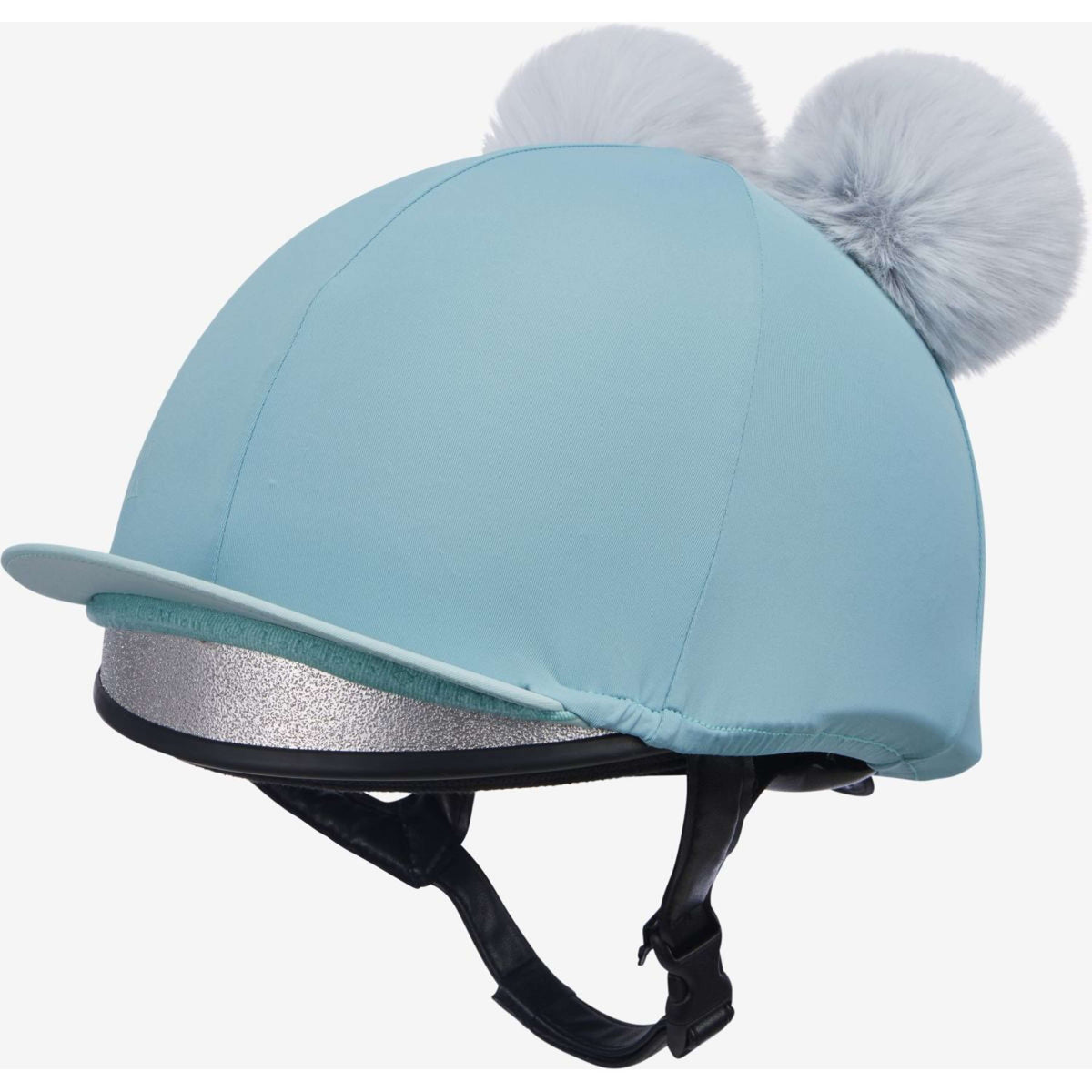LeMieux Hat Silk Double Pom Children Lagoon