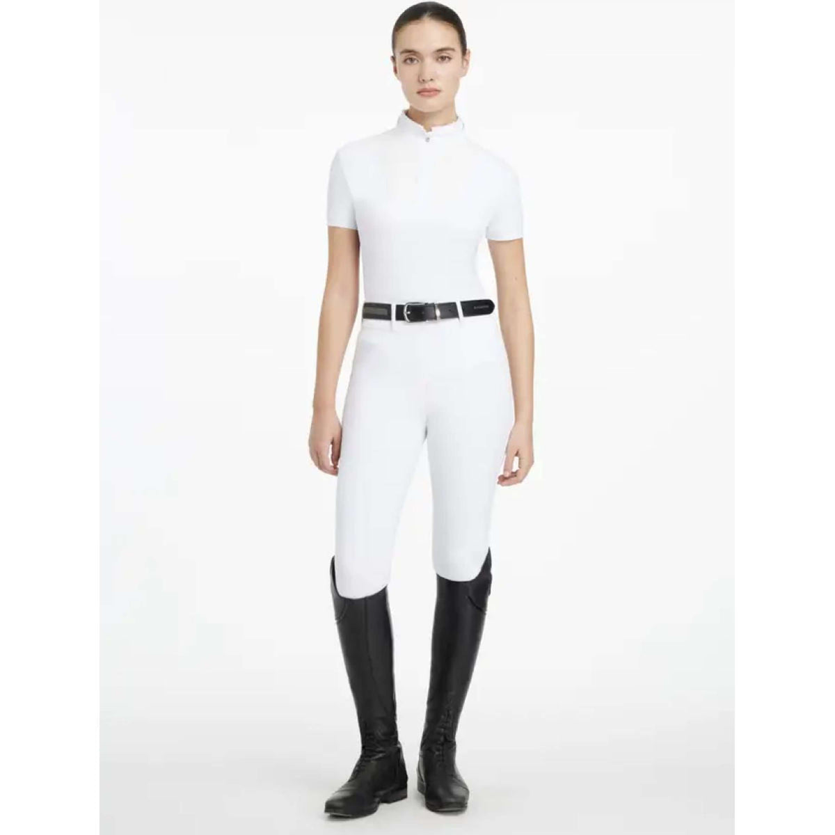 LeMieux Competition Shirt Sophia Pleated White
