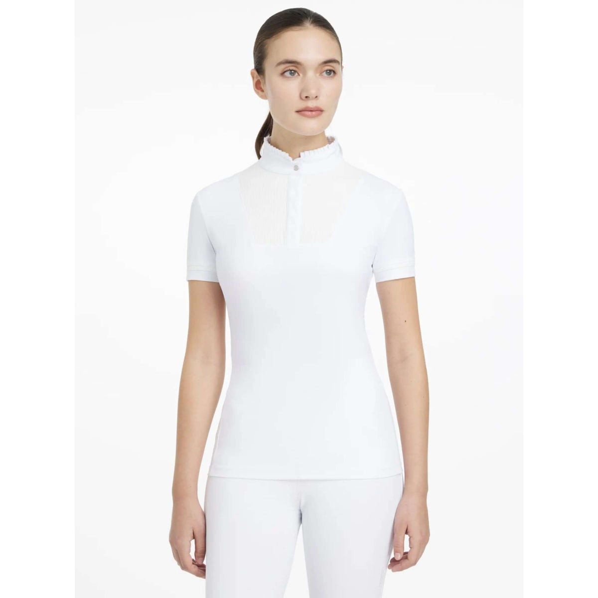 LeMieux Competition Shirt Sophia Pleated White