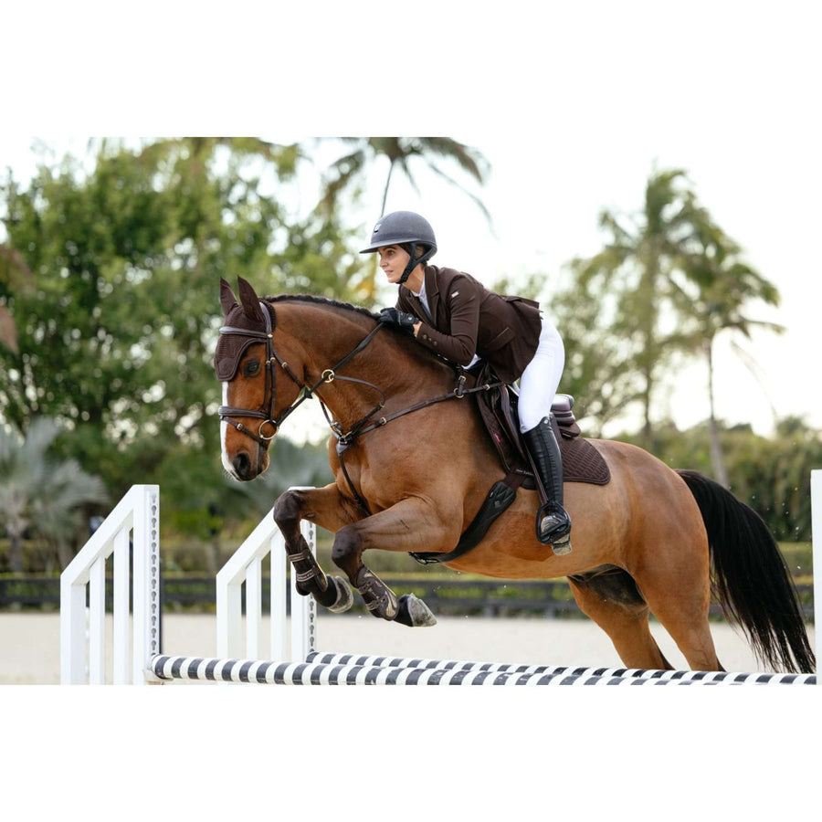 LeMieux Saddlepad Brilliance Close Contact Square Jumping Espresso