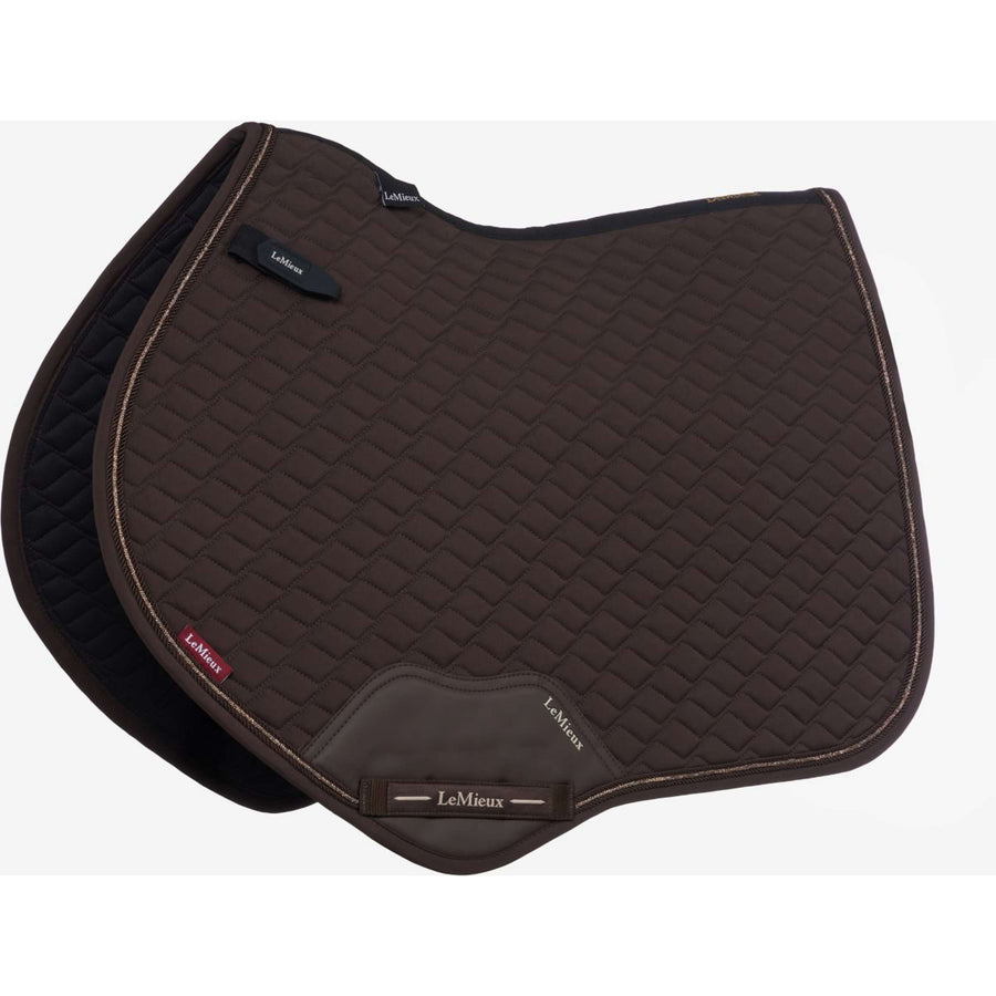 LeMieux Saddlepad Brilliance Close Contact Square Jumping Espresso