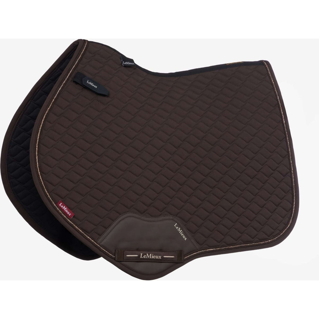 LeMieux Saddlepad Brilliance Close Contact Square Jumping Espresso