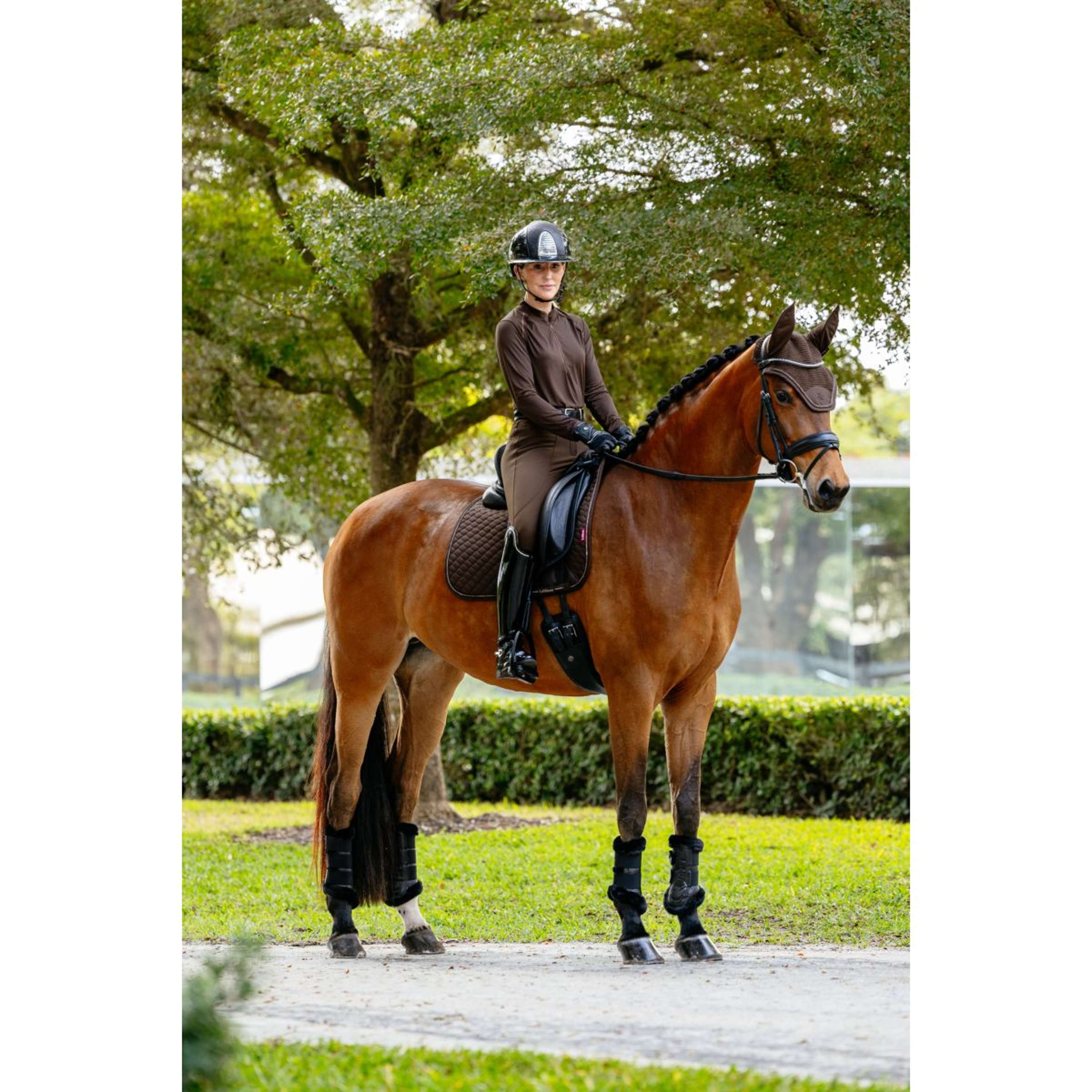 LeMieux Saddlepad Brilliance Dressage Espresso