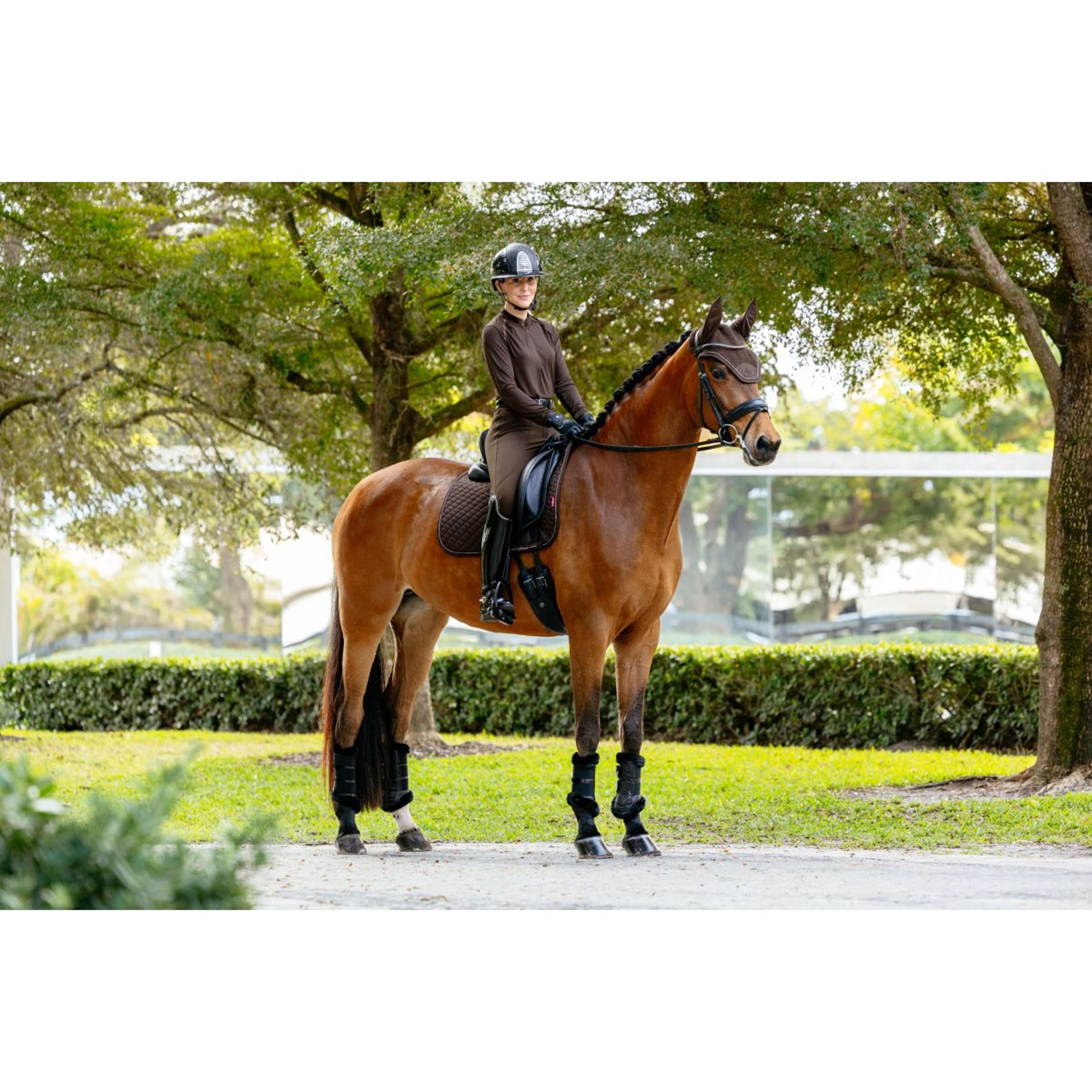 LeMieux Saddlepad Brilliance Dressage Espresso