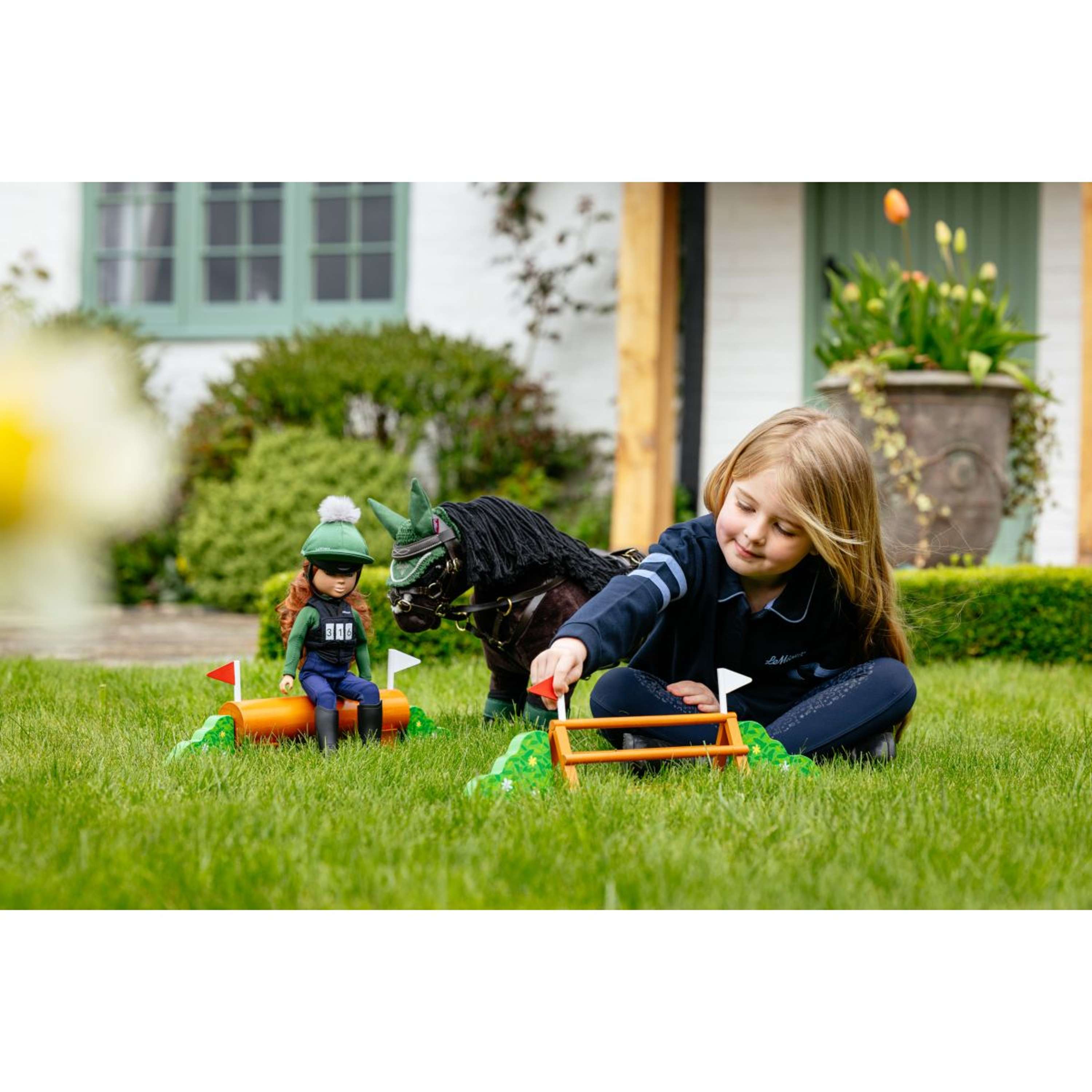 LeMieux Toy Pony XC Jump Set Green/Brown