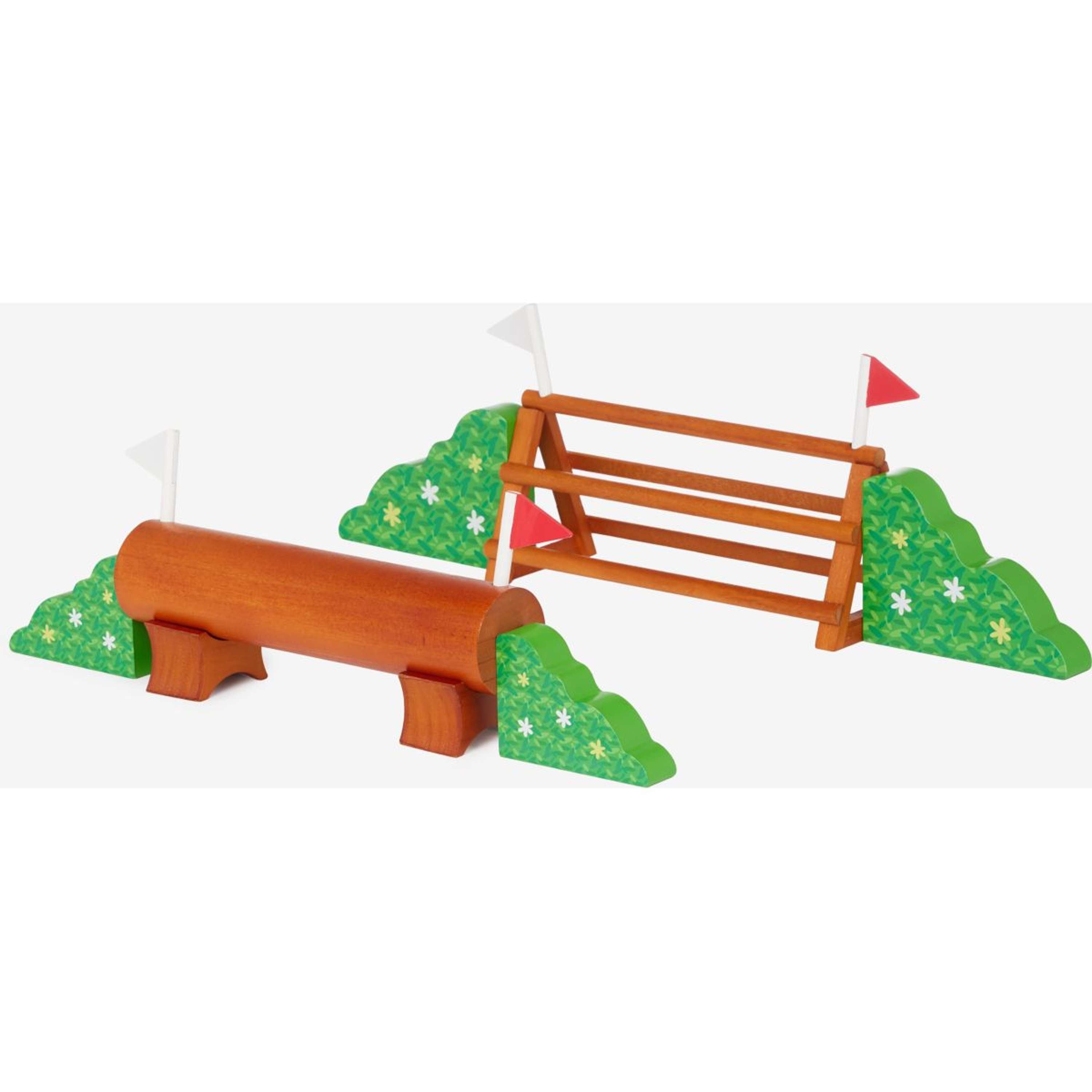 LeMieux Toy Pony XC Jump Set Green/Brown
