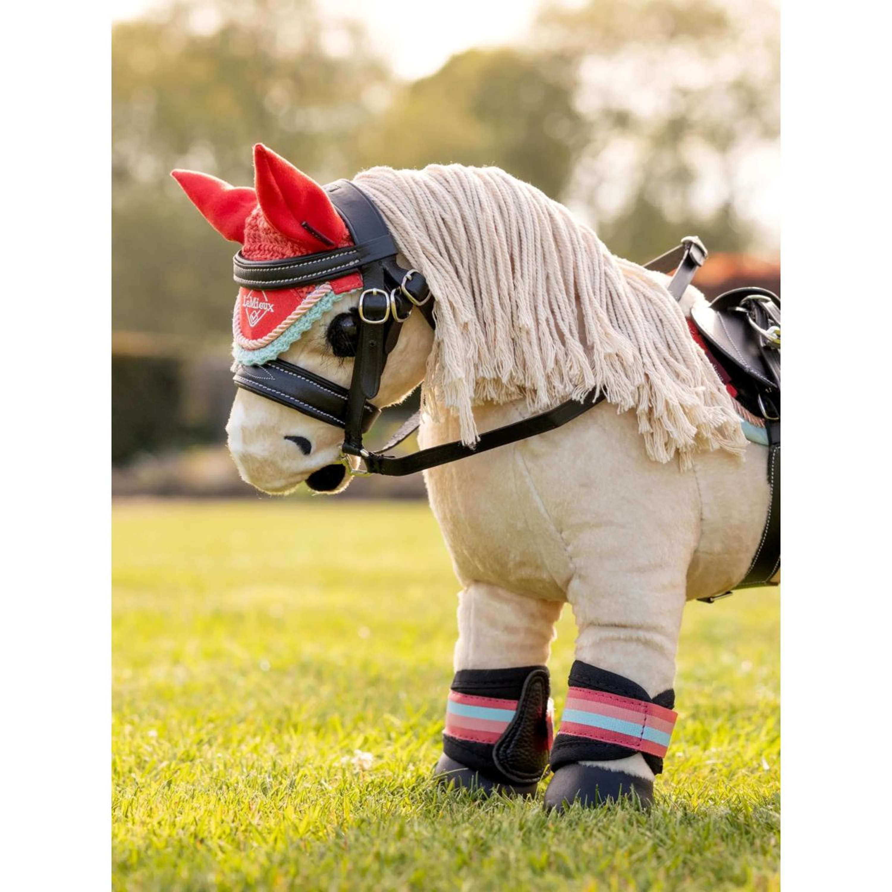 LeMieux Toy Pony Ear Net Coral Crush