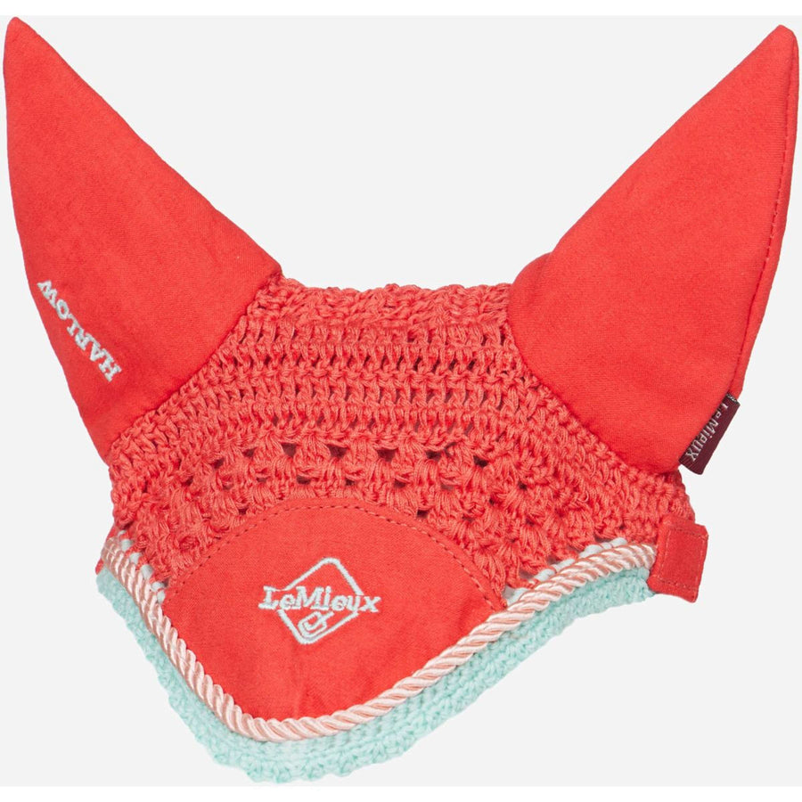 LeMieux Hobby Horse Ear Net Coral Crush