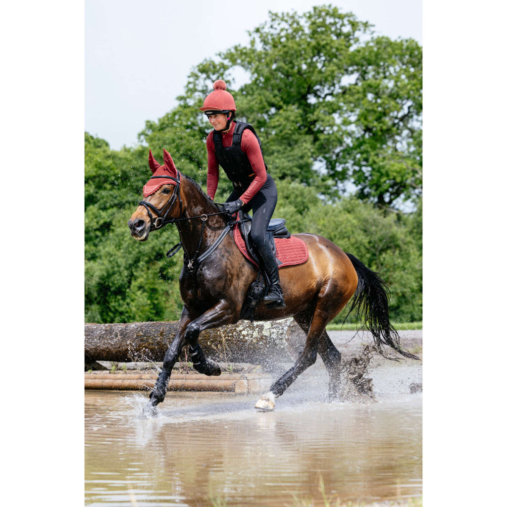 LeMieux Saddlepad Suede Close Contact Square Jumping Russet