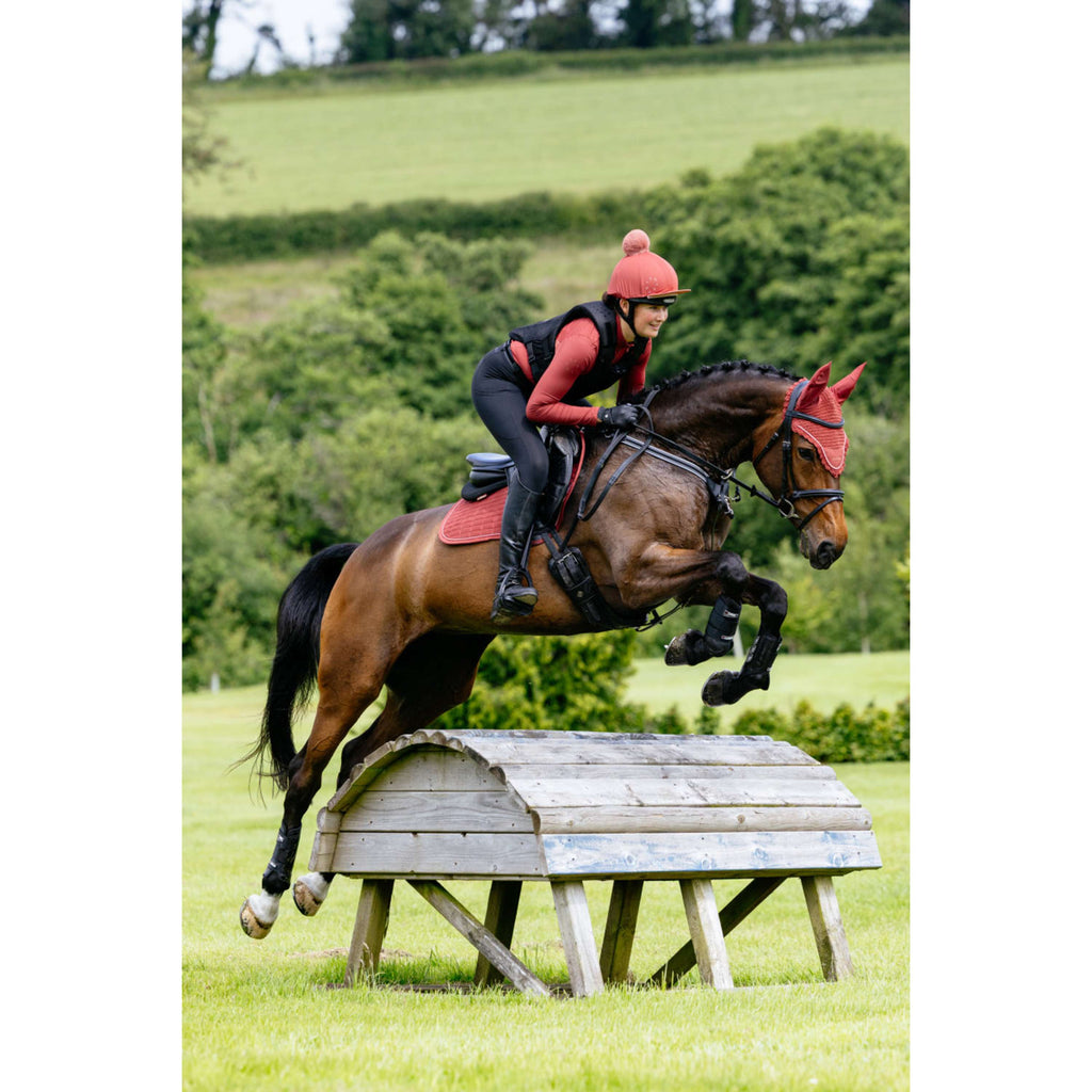 LeMieux Saddlepad Suede Close Contact Square Jumping Russet