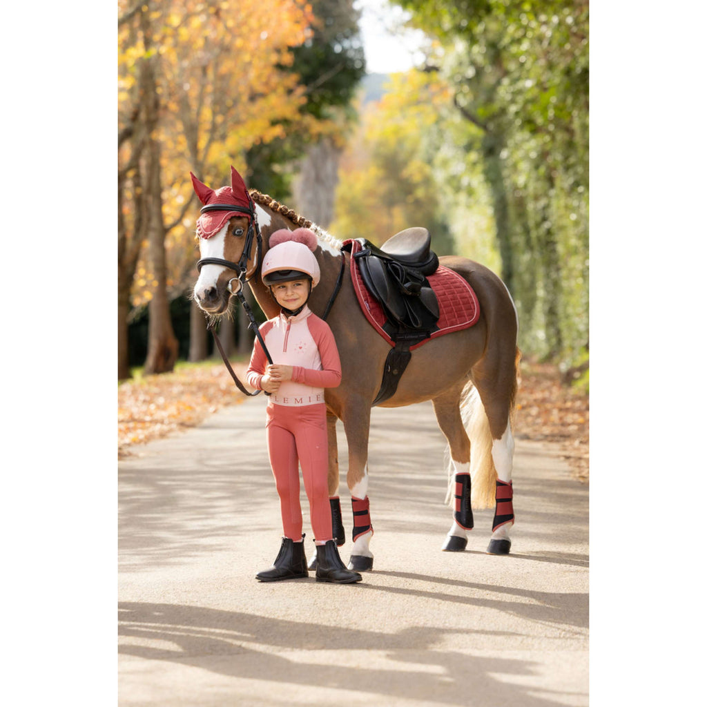 LeMieux Saddlepad Suede Close Contact Square Jumping Russet