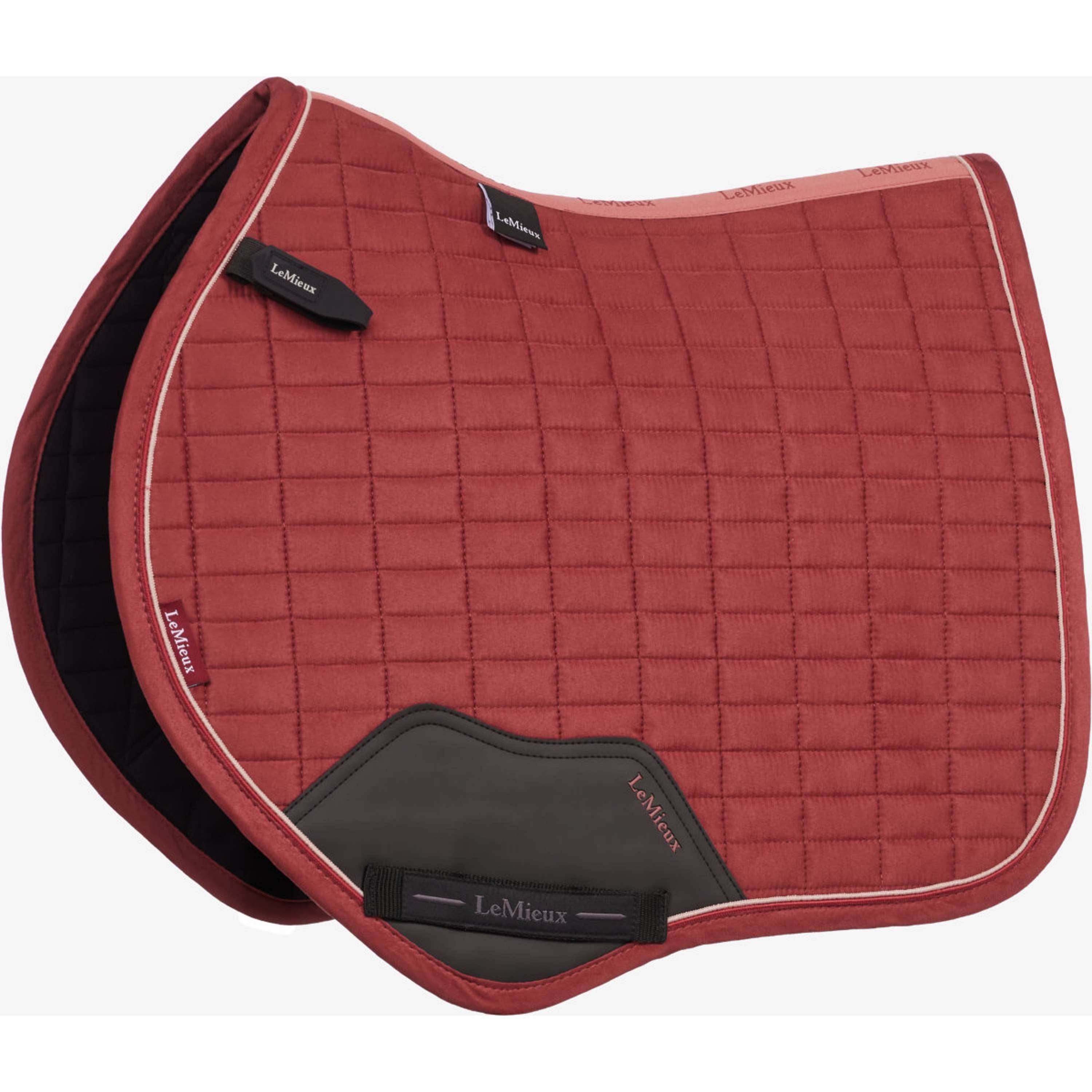 LeMieux Saddlepad Suede Close Contact Square Jumping Russet
