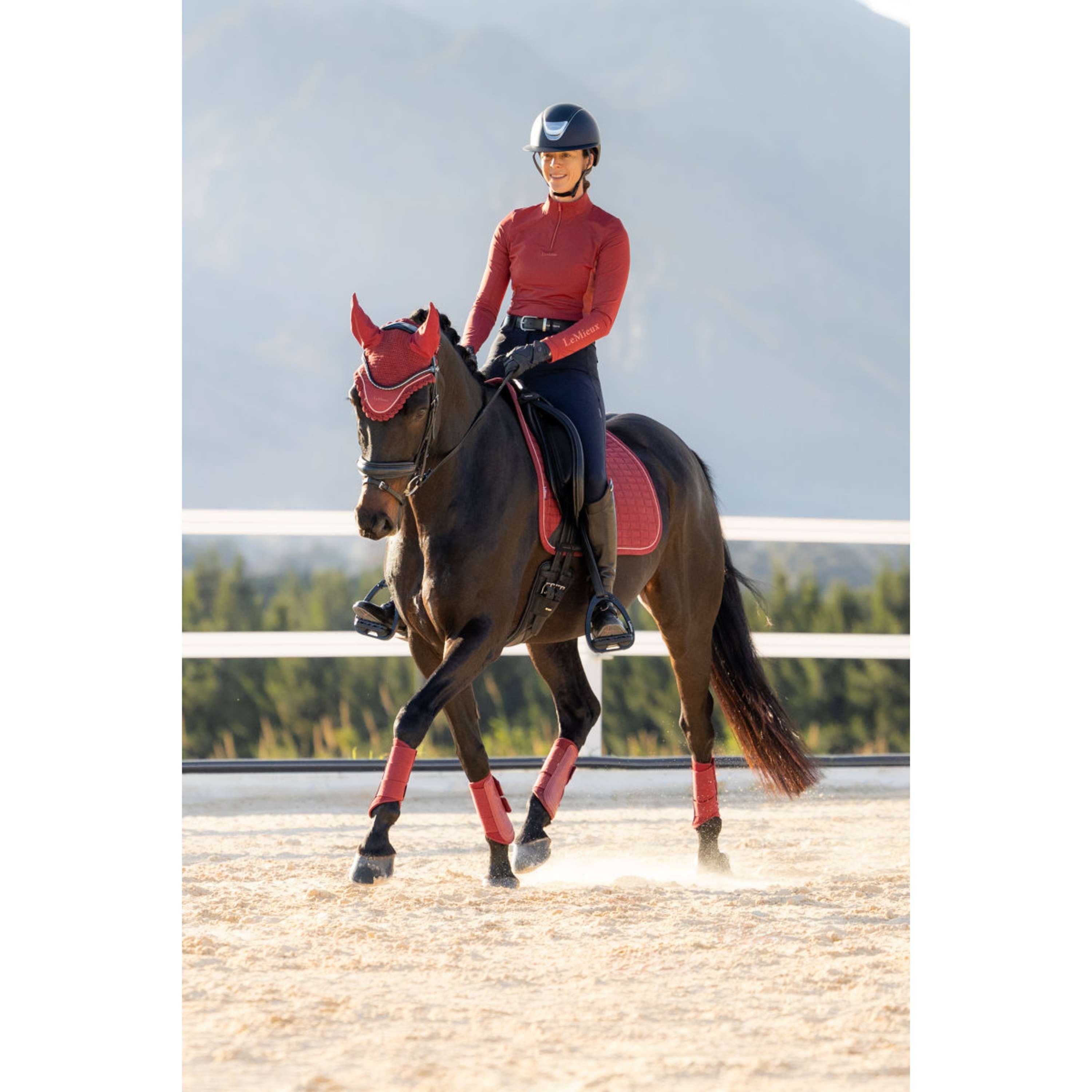 LeMieux Saddlepad Suede Square Dressage Russet