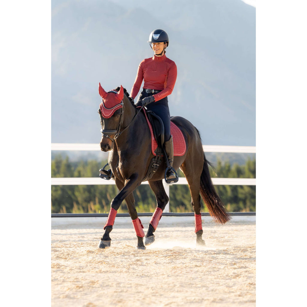 LeMieux Saddlepad Suede Square Dressage Russet