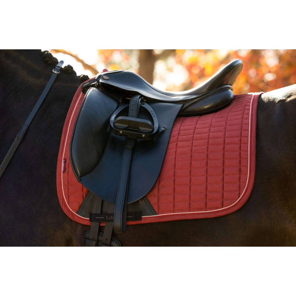 LeMieux Saddlepad Suede Square Dressage Russet