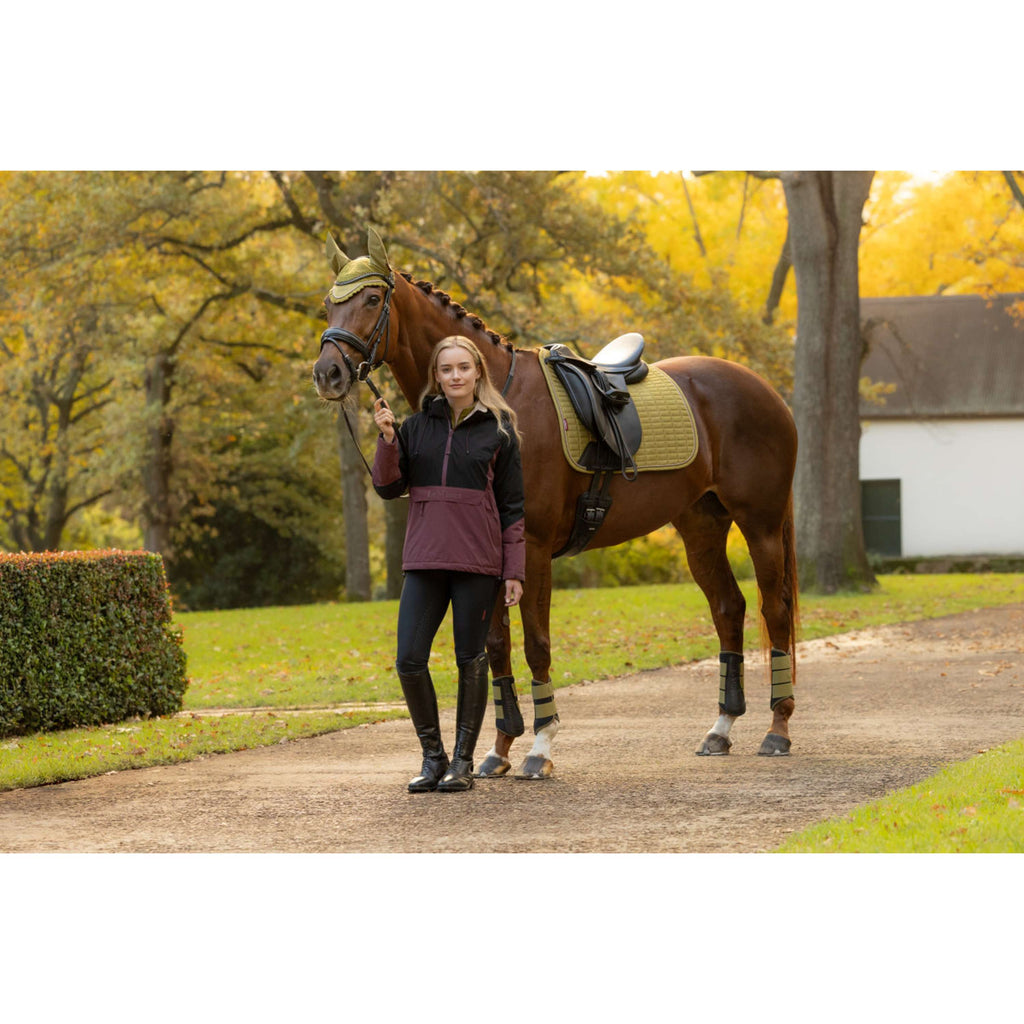 LeMieux Saddlepad Suede Square Dressage Gooseberry