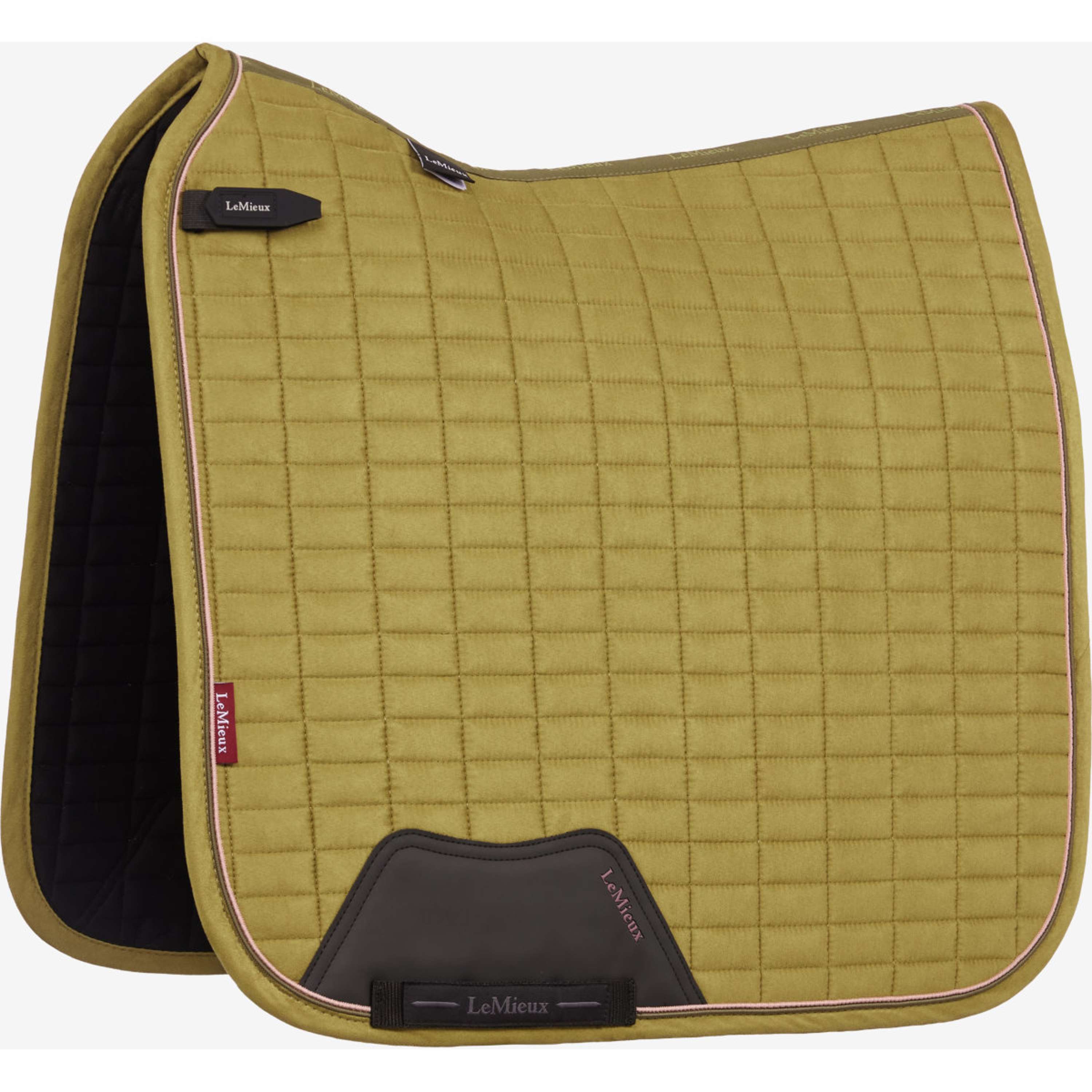LeMieux Saddlepad Suede Square Dressage Gooseberry