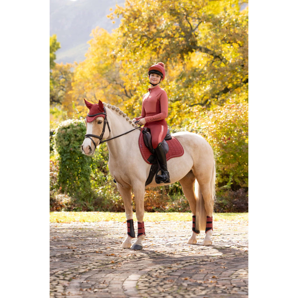 LeMieux Saddlepad Suede Square All Purpose Russet